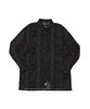 A NOTHING Wood-Cut Drop-Shoulder Shirt (Black)