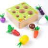 Happy Farm Pull Radish Splicing Building Block Children's Early Education Fruits and Vegetables Cognitive Training Educational Toys