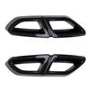 2016 To 2019 for Volkswagen Magotan Passat B8 2016-2019 Rear Lip Bumper Spoiler Car Tail Throat Frame Exhaust Pipe Trim ABS