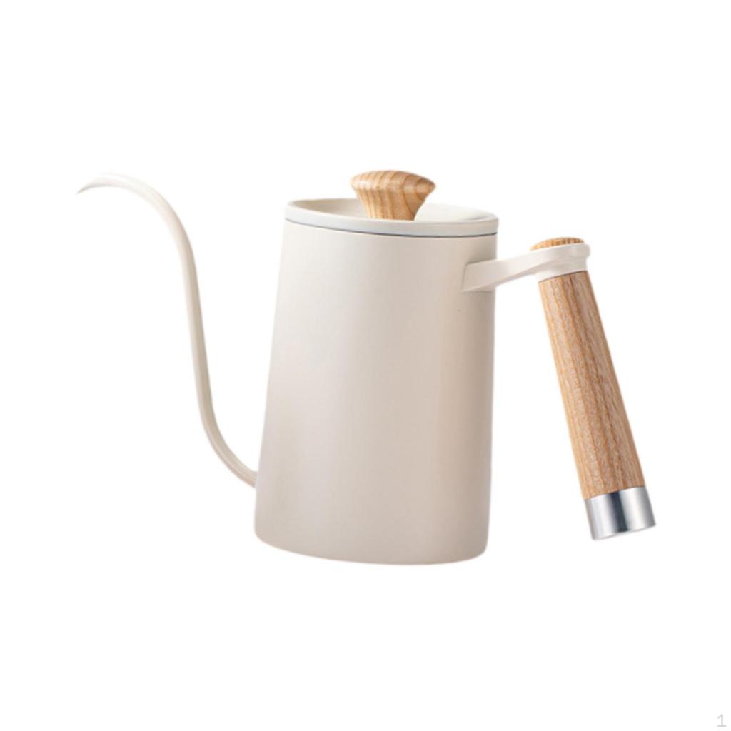 600ml Mini Gooseneck Kettle with Long Spout for Pour Over Coffee and Tea at Home or Picnic