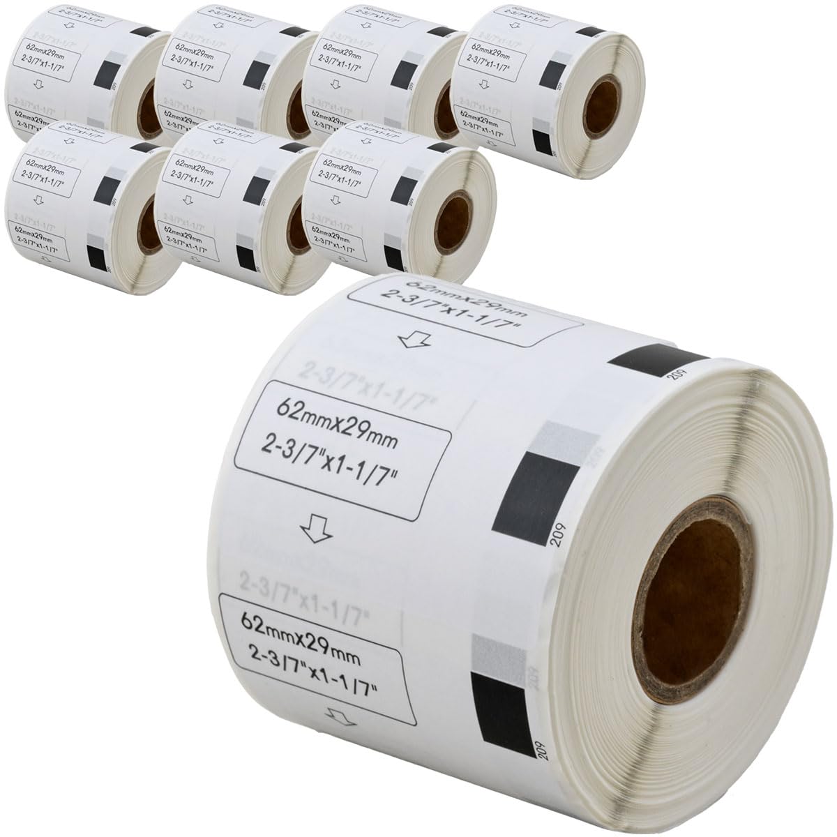 

етикет Сумісний етикетний набір з 8 рулонів для brother [Сумісний Labo] DK-1209 QL-700 / QL-800 / QL-820NWB тощо