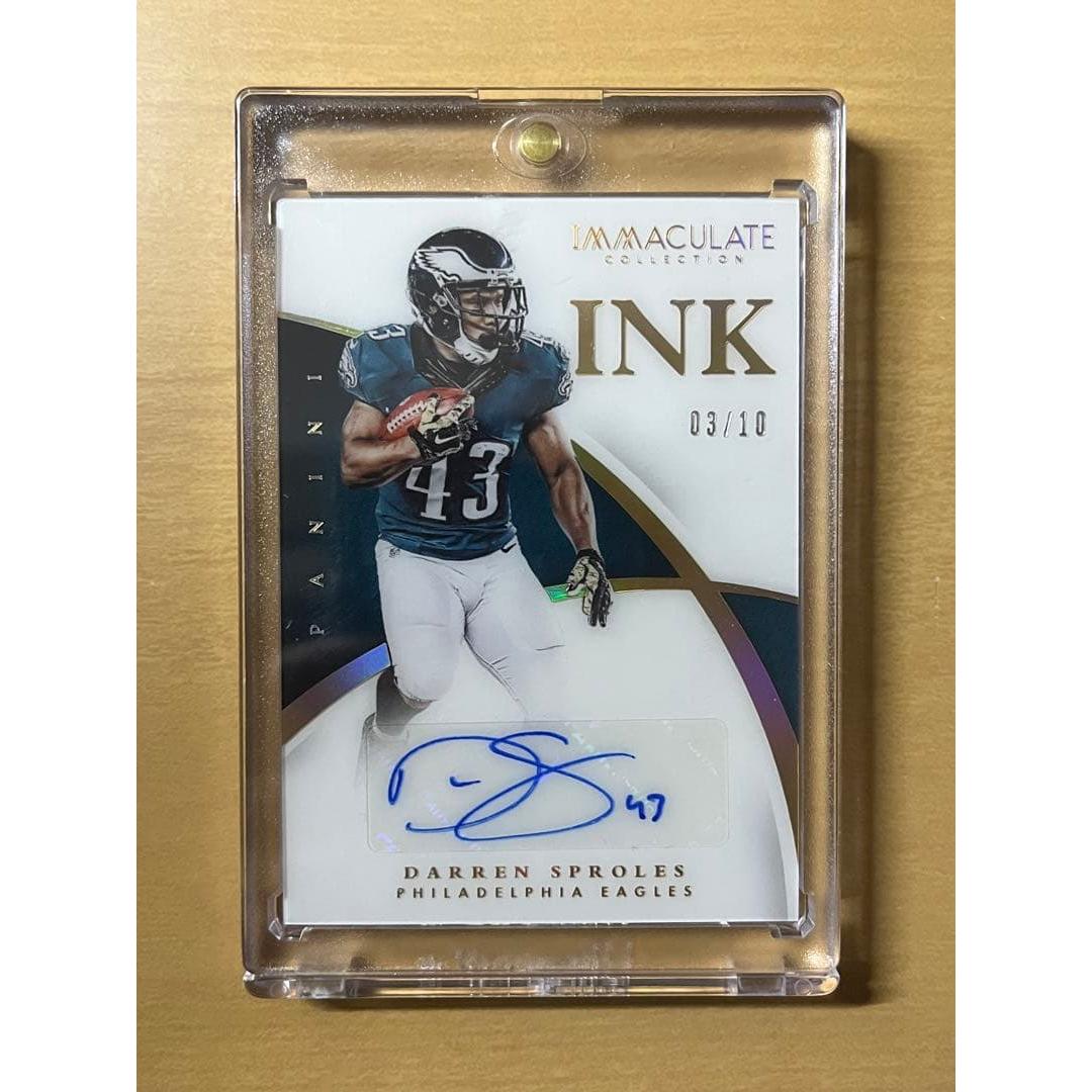 Used /10 NFL EAGLES DARREN SPROLES AUTO IMMAC