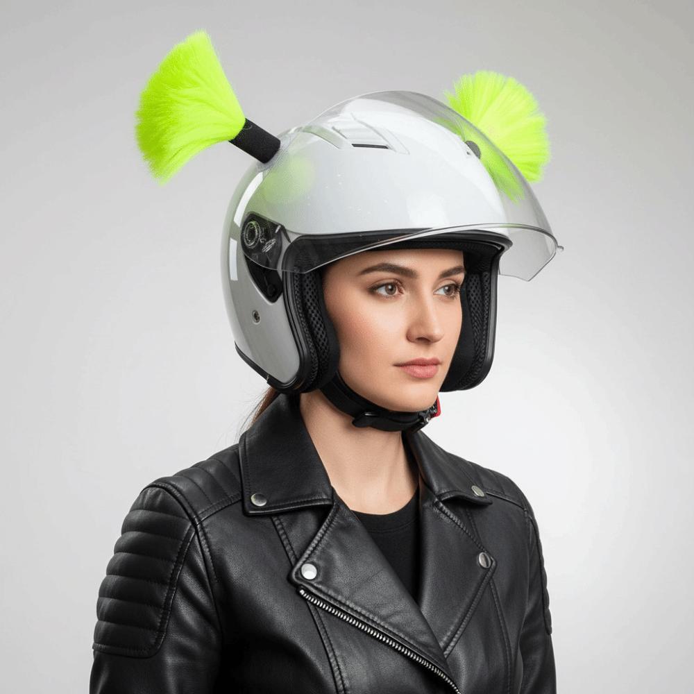 2 ks/Sada Samolepicí copánky na motocyklovou helmu pro motocyklovou cyklistiku lyžování