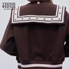 Teenie Weenie Women's Sailor Collar Two-Way Wool Baseball Jacket
