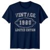 Vintage 1980 Limited Edition 46th Birthday Unisexs TShirt Gift Fortysix Fifth