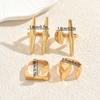 Ms. Feng's new ring set, geometric smooth design, open ring, versatile and high-end jewelry.