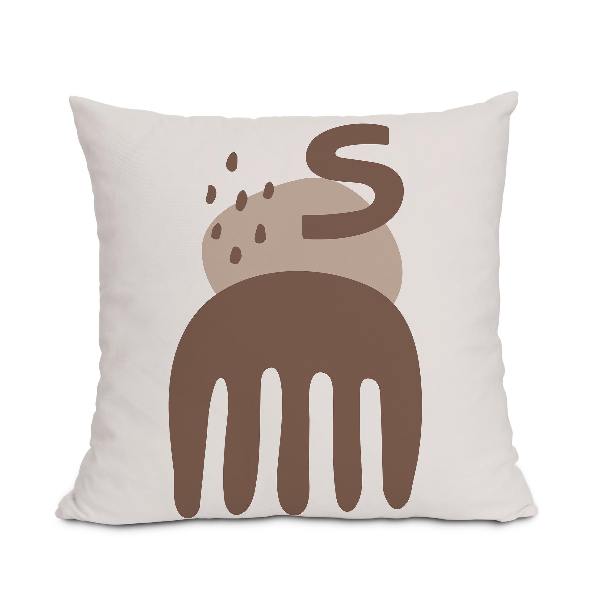 Богемная геометрическая абстрактная подушка для дивана, подушка для кровати, коричневая наволочка 40x40cm