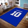 Zidane Number 10 Blue Design Non-slip Rug Suitable for Living Room and Bedroom Sofas