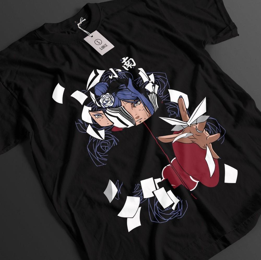 Naruto Shirt Konan T-Shirt Akatsuki Tshirt Anime Nagato Top Pain Unisex Tee