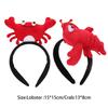 Wash Face Performance Prop Plush Crab Hair Hoop Cartoon Headdress Lobster Headband Female Headwear