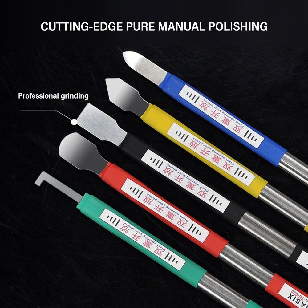 5PCS/Set Professional Double-Headed Screen Crowbar Metal Maintenance Tool Phone Pry Bar Set Hand Tools Removing Glue Household