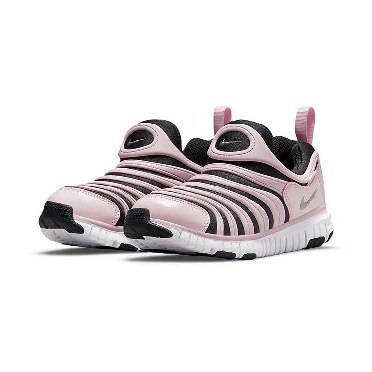 Nike Dynamo Free Low top Sports Casual Shoes Black Pink Children Aged 3 7 Years Old 343738-027
