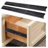 1 Pair 18 Inch   Bearing Cabinet Drawer Slider Runner Steel Slide Rails