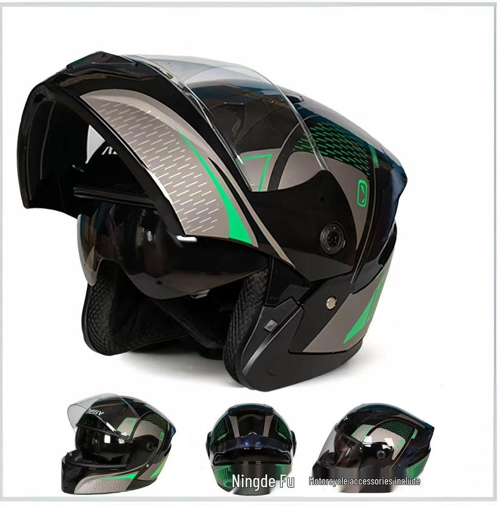 Unisex Motorcycle Helmet - All-Season Open/Full-Face Racing Helmet, Warm and Stylish for Men and Women