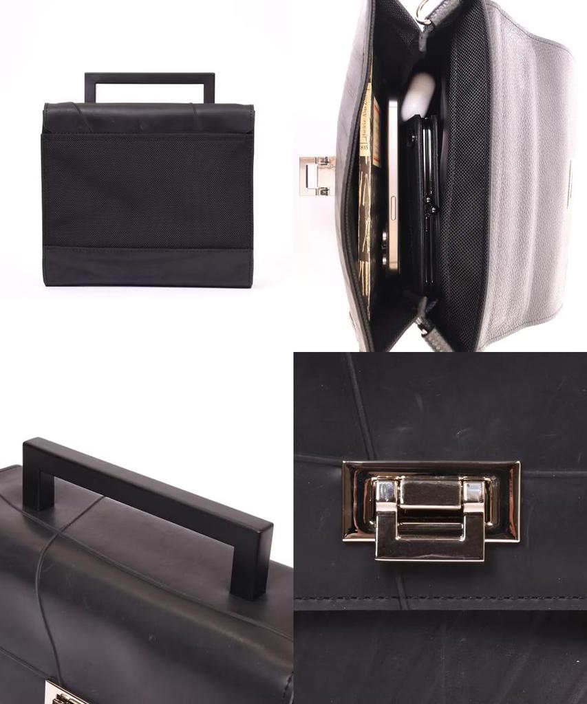 Seal Square Handle Shoulder Bag for Crossbody Mini Shoulder Men, Handbag, Bag, Bag, Formal, Small, Waterproof, PS-253BK