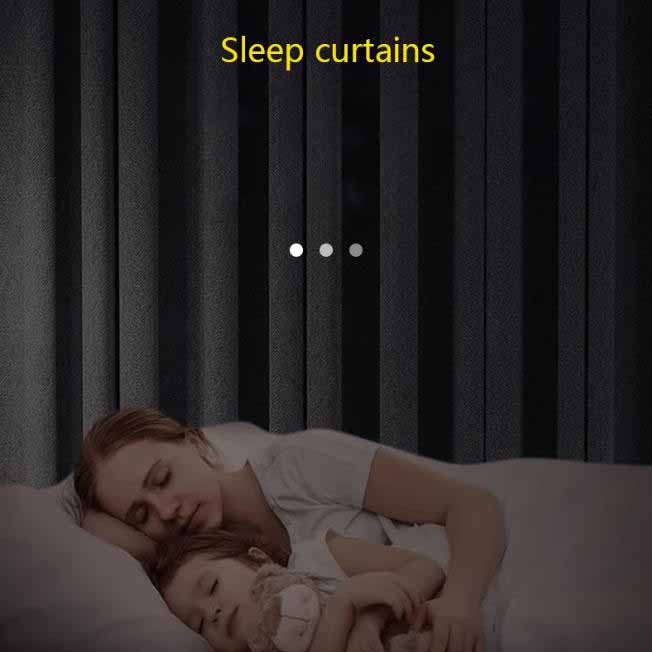 Einfarbige Verdunkelungsvorhänge mit hoher Präzision, thermisch isoliert, Fensterdekoration
