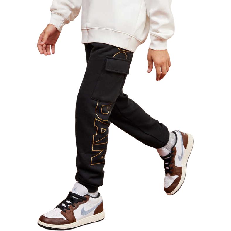 Jordan Pletené jogger kalhoty Dětské Dětské Spodky Černé JD2242052GS-001