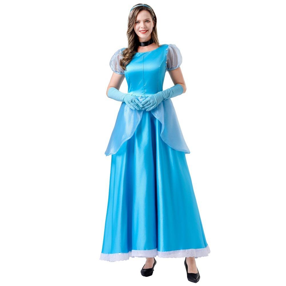 New Adult Ladies Fairy Tale Cinderella Princess Dress Cosplay Costume