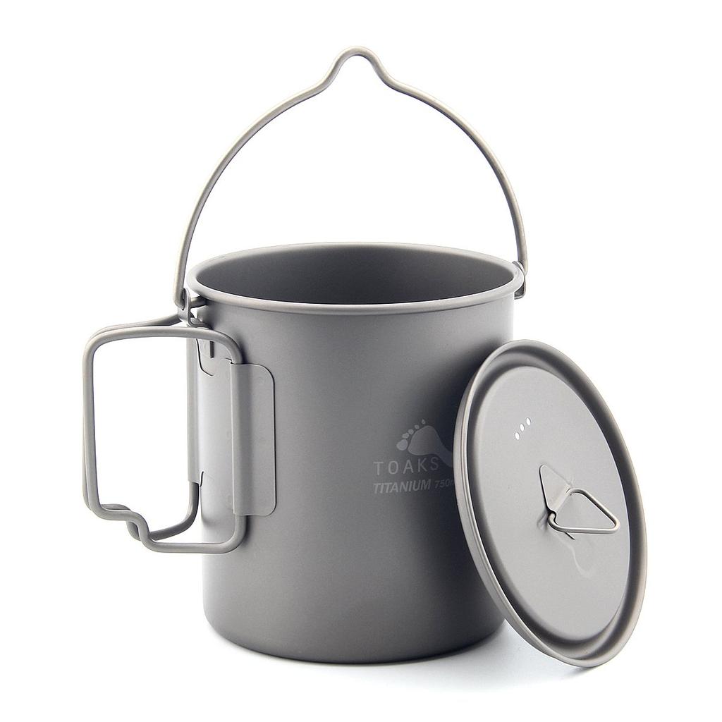 TOAKS Titanový hrnec 750 ml s rukojetí (TOAKS) POT-750-BH