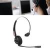 RJ9 Telephone Headset Noise Canceling Single Sided Spring Wire Headphone with Mic for Office Call Ce