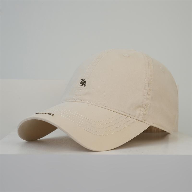 Women s Spring Summer Soft Top Baseball Cap Men s Big Hat Sunshade Cap бежевый
