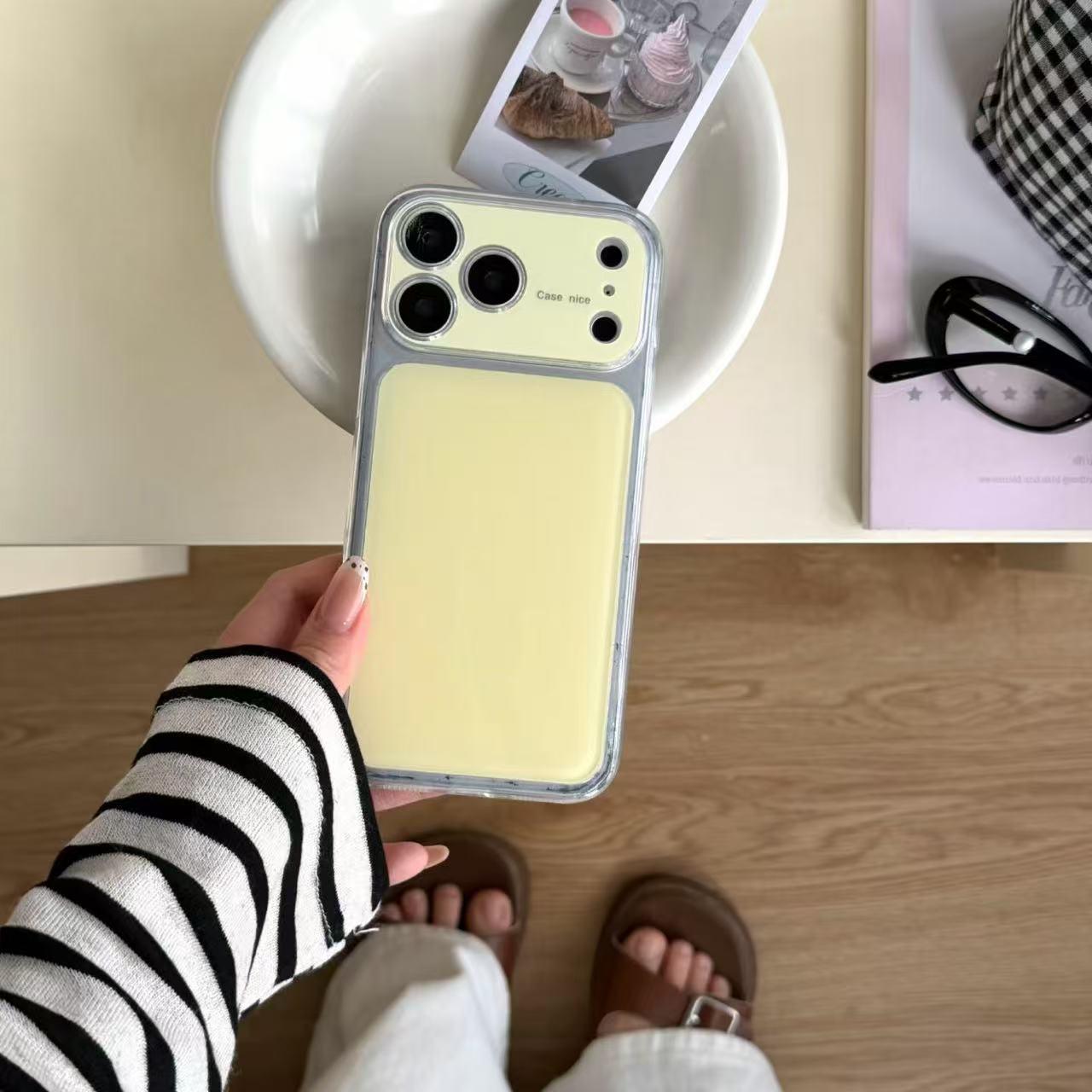 

17pro Max Plain Color Full Coverage Drop-proof Case for Apple iPhone 17pro Max iPhone 16 жёлтый