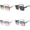 Geometric Unisex Oversized Eyewear With Uv400 Protection For Outdoor Activities And Fashion Style