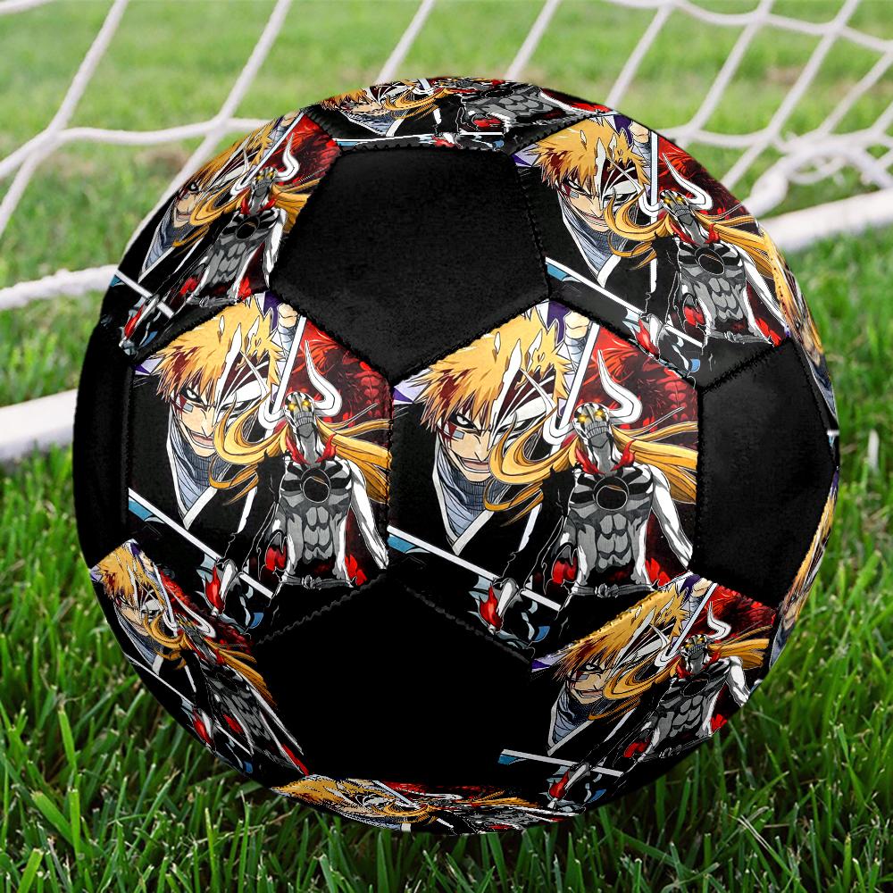 Soccer Ball Colorful Machine Stitched PVC Size 5 Team Training Competition Ready Durable High-Bounce Cool Sports Gift