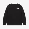 [north Space Kids Official] Nt7tr50s Kids Essentials Long Sleeve Round Tee Black