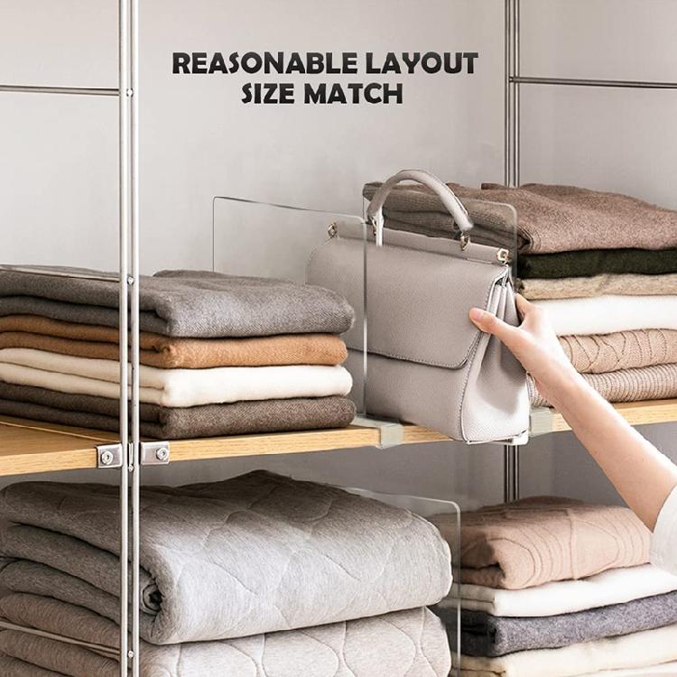 Flexible Divider Organizers Display Rack For Efficient Closet Storage Solution