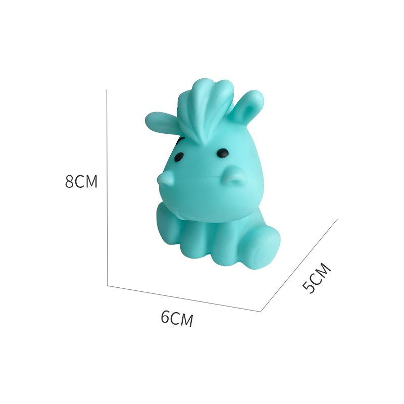 

Baby Animal Shower Toy Mini Rubber Baby Shower Toy Squeaking Floating And Style B