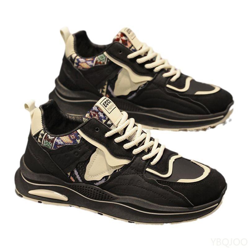 Fashionable versatile autumn winter new trendy soft soled men's shoes casual comfortable shoes men's height increasing sneakers