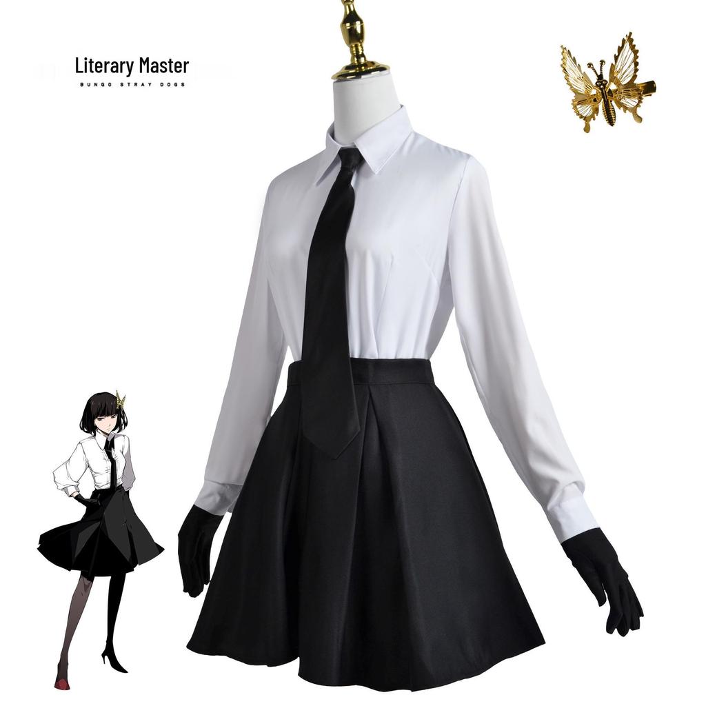 Bungo Stray Dogs Yosano Akiko, Dazai Osamu, and Nakahara Chuuya Cosplay Costume Set