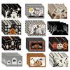 4PCS Halloween Table Placemats 30*45cm Linen Ghost Festival Atmosphere Table Mat Bat Pumpkin Spider Web Dining Table Decorations