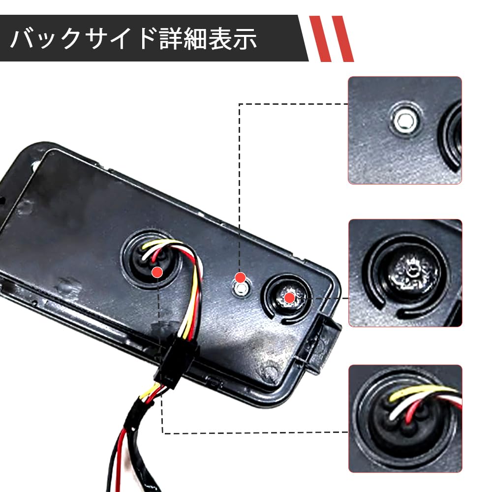Syncnika Set of 2 LED Tail Lights for Toyota Hijet Jumbo Truck Early Replacement for OEM with Sequential Turn Signals and Clear Lens Red Lens