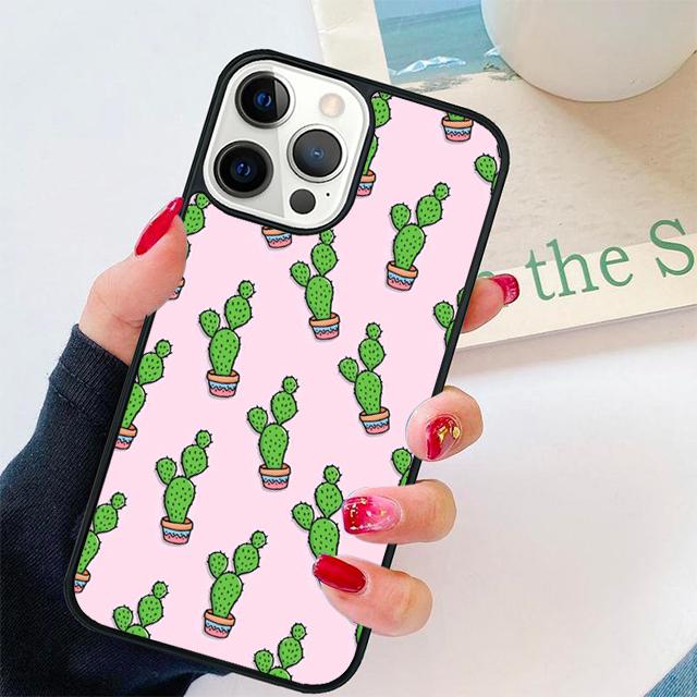 Watercolour Succulents Cacti Coque Shell For iPhone 17 Air 15 16 14 13 12 Pro Max 11 Pro Max Plus Phone Case Cover