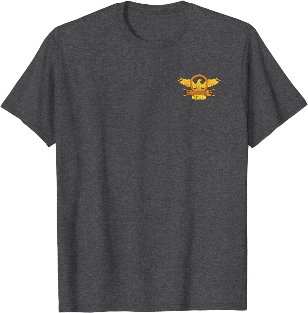Ancient Rome  Julius Caesar World Tour  Roman Eagle SPQR TShirt Short Sleeve Casual 100 Cotton Men T Shirt