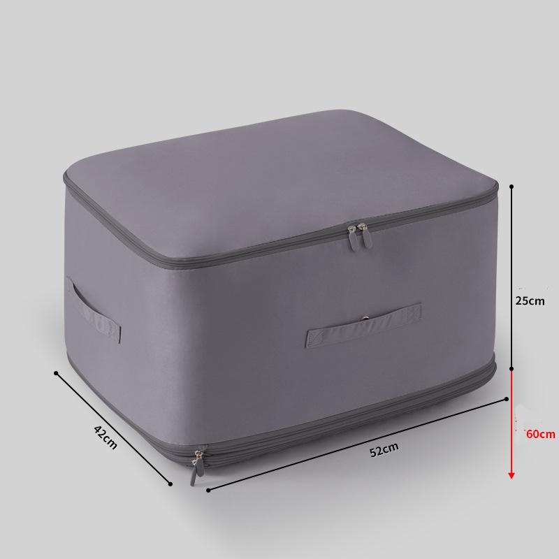 Ultra Space Saving Self Compression Organizer Bedroom Clothes Storage Bag Zipped