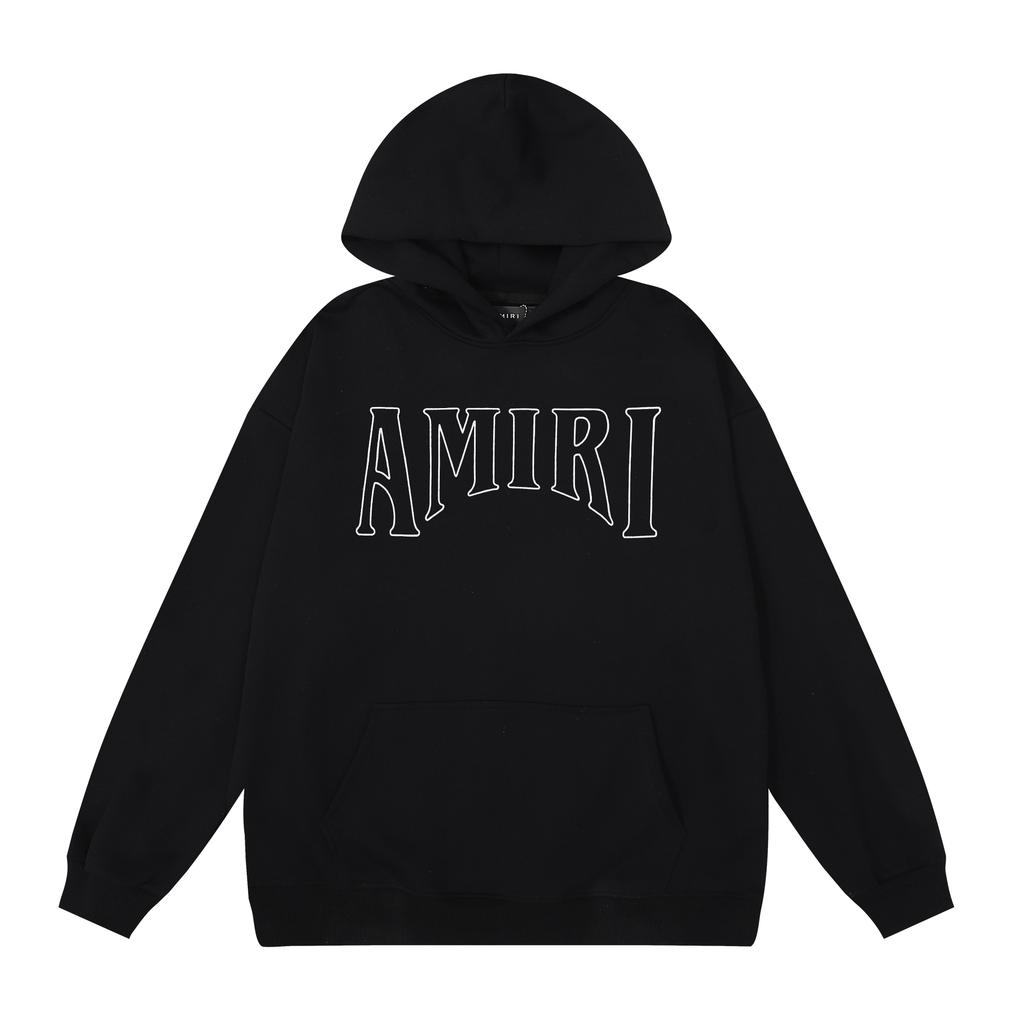 883 Amiri Sun God Print Spring and Autumn Loose Plus Size Thin High-quality Cotton Hooded Couple Hoodie