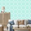Beautiful turquoise wallpaper for living room and bedroom 50x1000