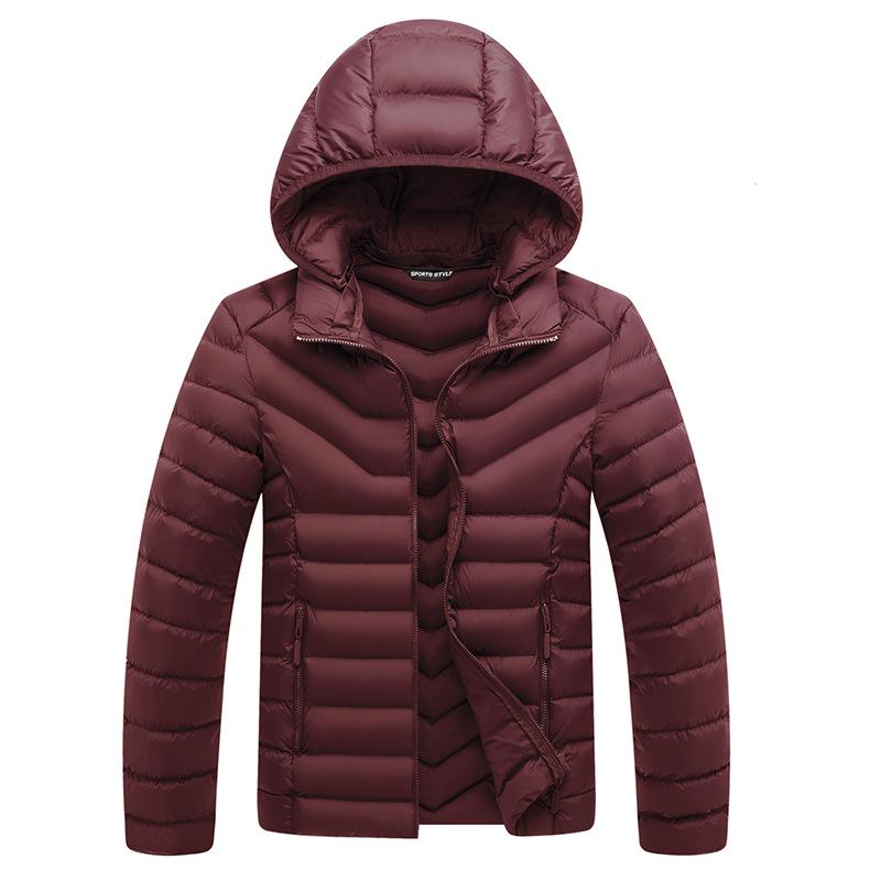 Winter New Men's Casual Cotton-padded Clothes Flow Fashion Hooded Cotton-padded Clothes Men's Thickened Cotton-padded Jackets Men's