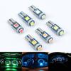 5 Stück 12V T5 3030 LED-Birne Auto Innenbeleuchtung Armaturenbrett Auto Instrumentenlampe