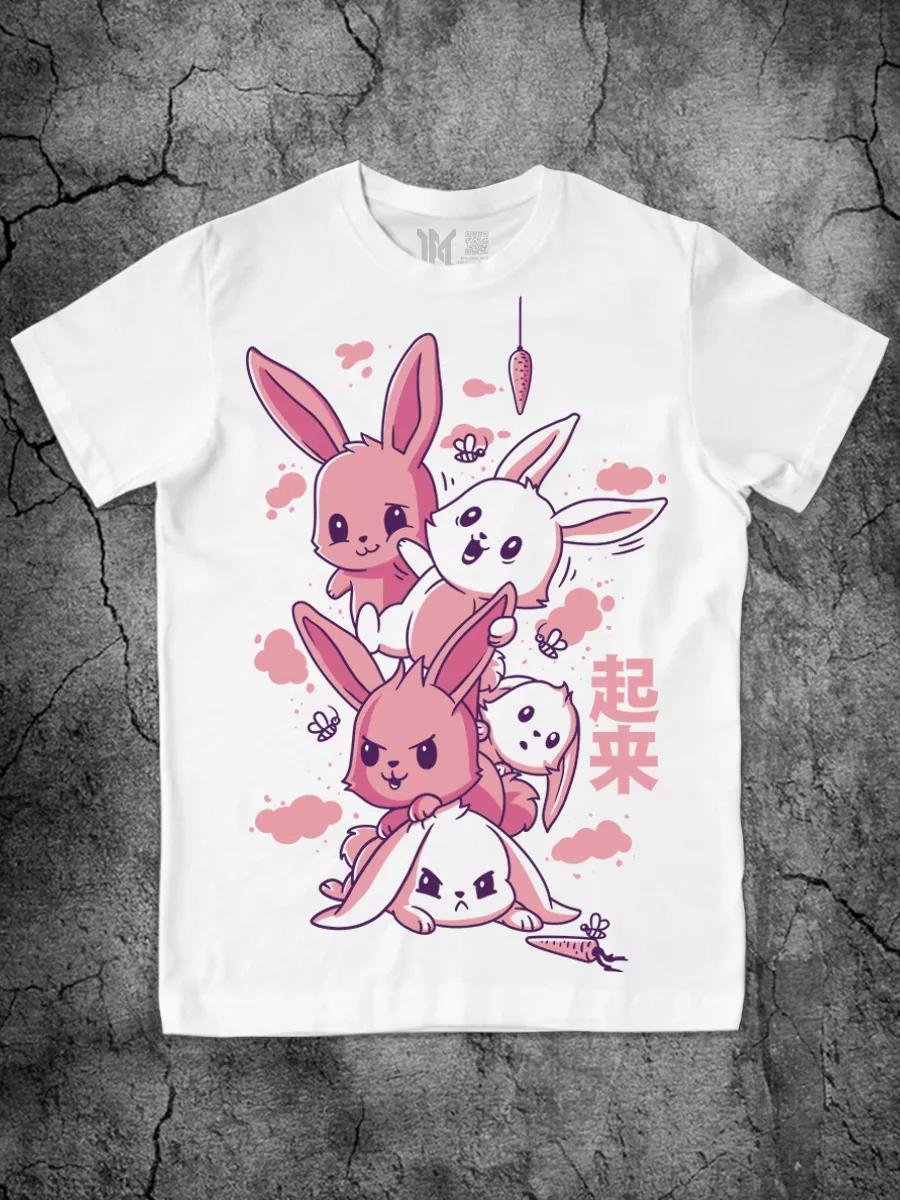 Long oversized print T‑shirt XL