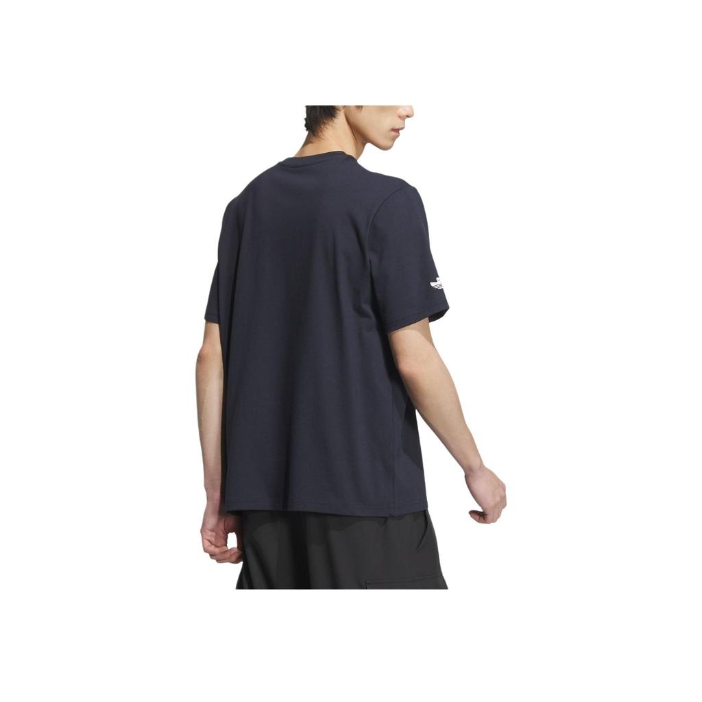Adidas Shmoofoil Star Rider T-Shirt Cartoon Anime Print Round Neck Short Sleeve Men Tops Legendary-Ink-Blue JD3269