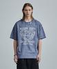 MAISON MINED Doodle Heart Washing Half T Blue
