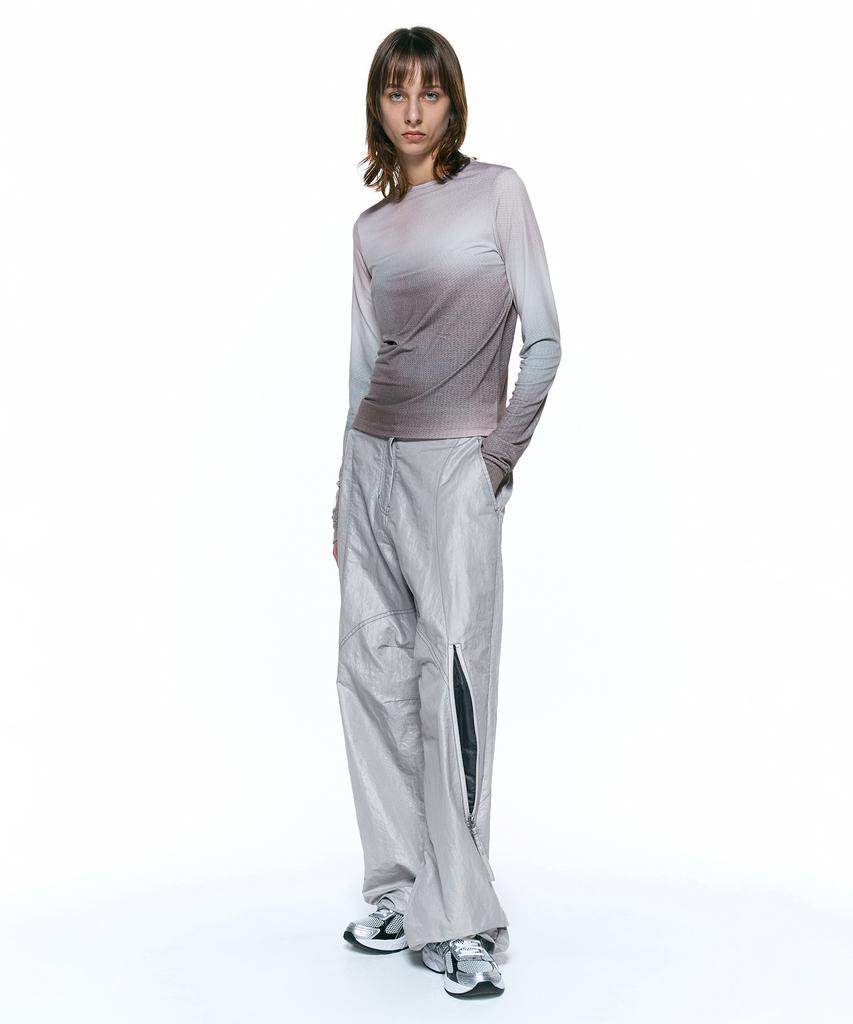 INSILENCE WOMEN Nylon Utility Pants Light Grey