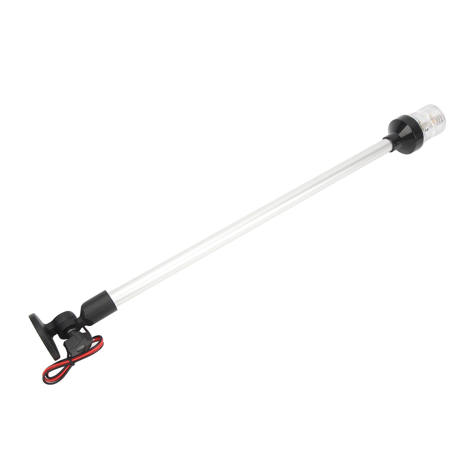 

24in Boat Light 360 degrees All Round Rotating LED Stern Pole Light Aluminum Alloy Base for Yachts Marine