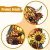 Colorful Cow Nightlight Lighting Ornament Animal Table Lamp LED Desk Light for Office Bedroom Dining