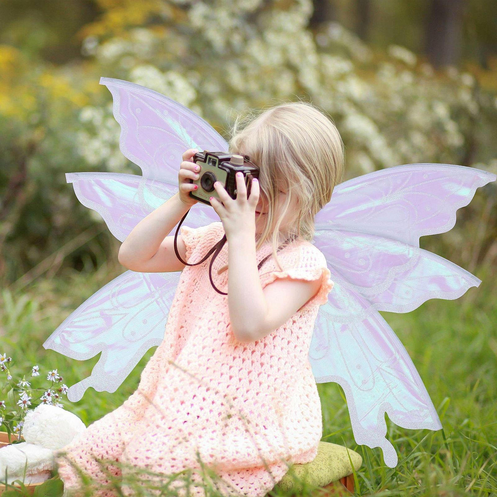 

Костюм крил метелика Декор для дітей Дорослих Модний показ Подарунок на День захисту дітей білий