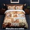 Teddy Bear Theme Custom Text Or Name 3Pcs Bedding Set,1 Flat Sheet & 2 Pillowcases Personalized Home Bedding